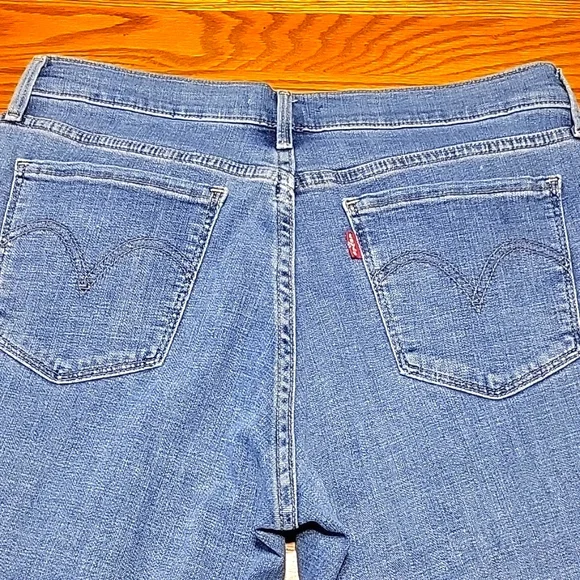 Levi's 505 Straight Womens Blue Denim Jeans - Picture 6 of 6